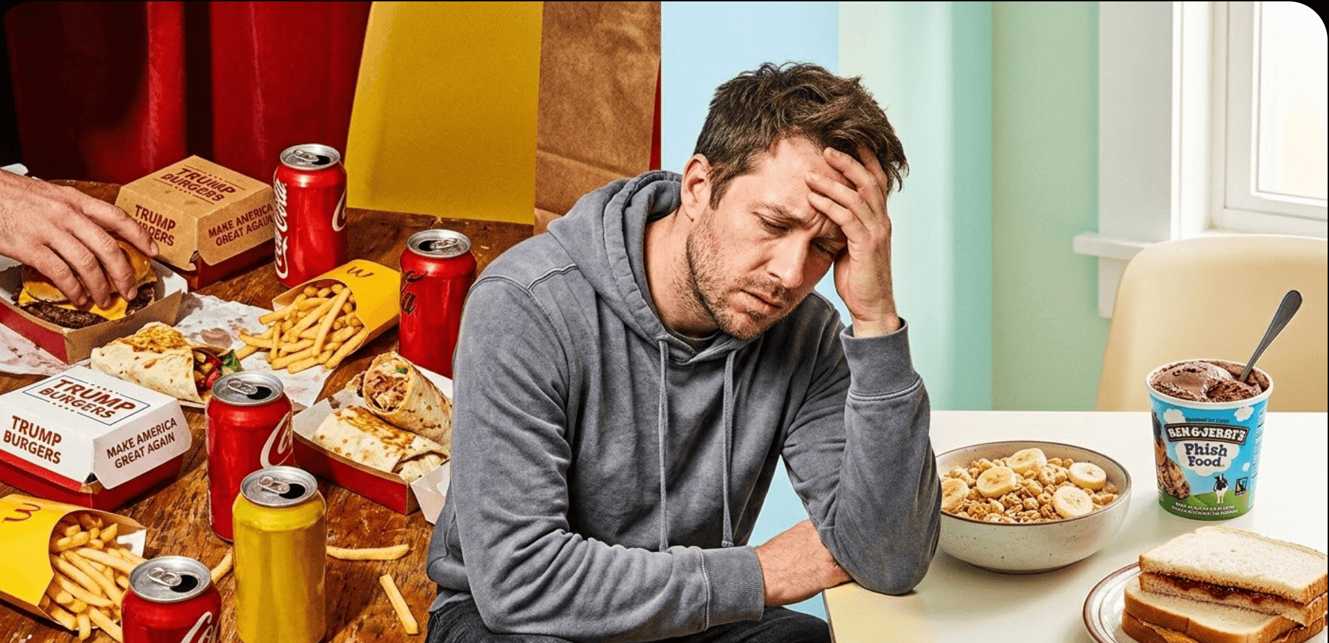 O Experimento Presidencial: O que acontece quando você come como Donald Trump e Joe Biden por um dia?