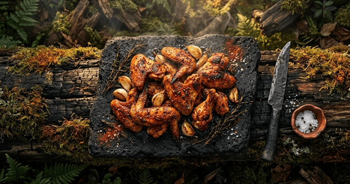 Asas de Frango Assadas com Páprica Defumada