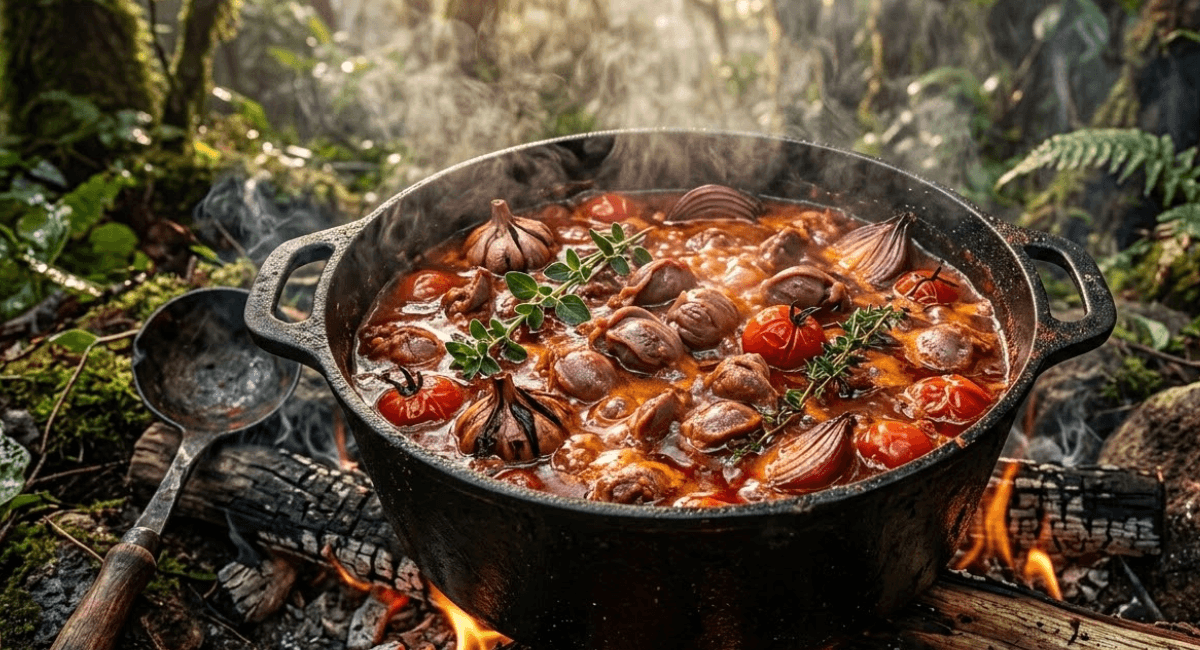 Moela de Frango com Molho de Tomate e Páprica