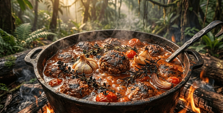 Almôndegas de Carne e Fígado ao Molho Rústico