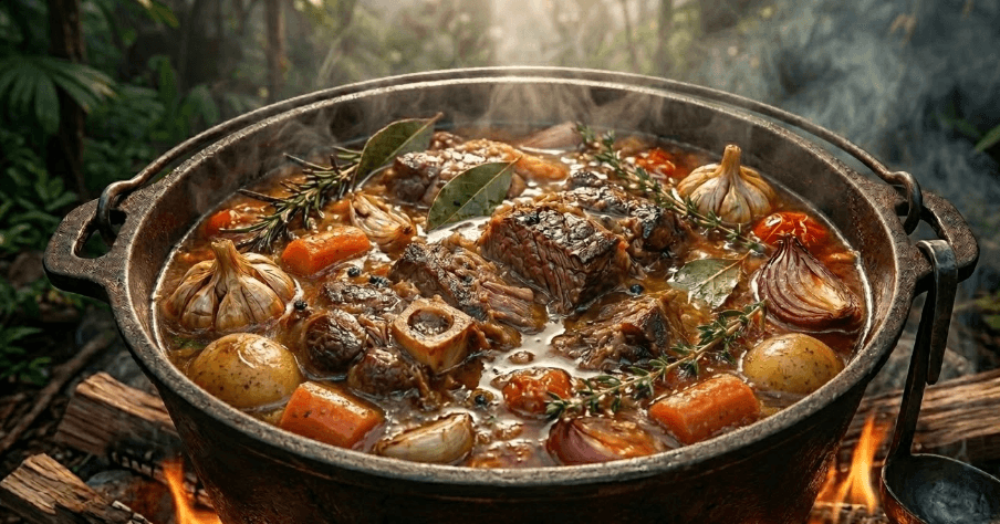 Carne de Panela com Ossos e Legumes