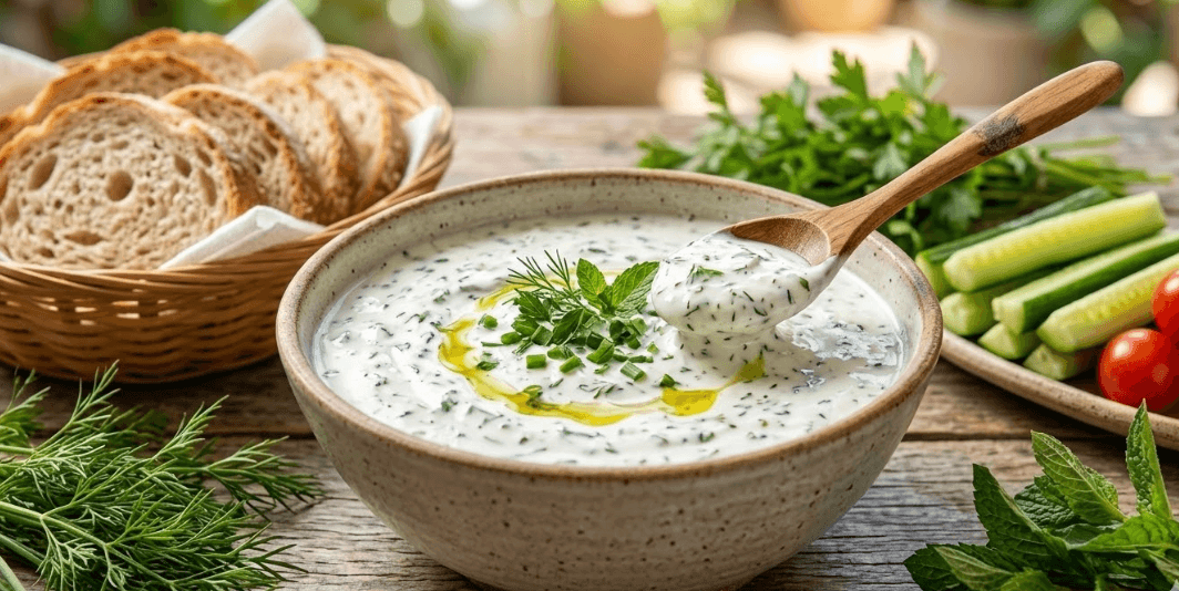 Molho de Kefir com Ervas