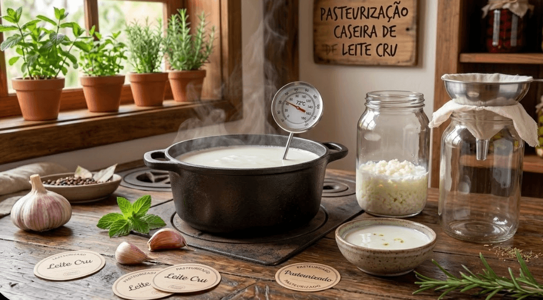 Pasteurização Caseira de Leite Cru