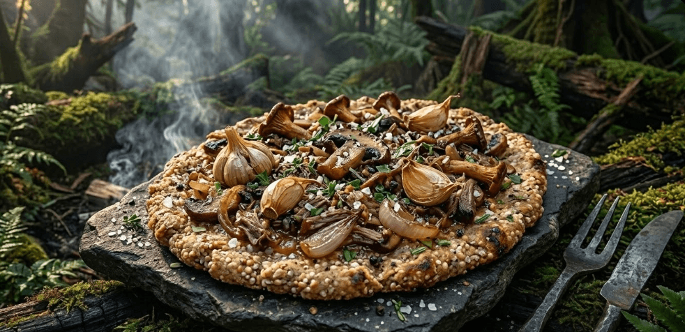 Flatbread de Grãos Germinados